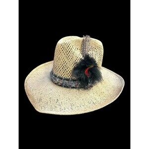 Vintage STETSON Roadrunner Bryancote Finish Straw Western Cowboy Hat Sz 7